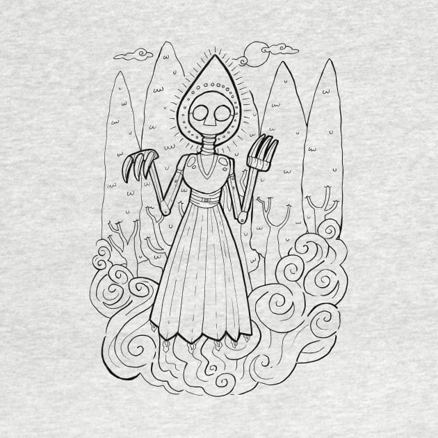 Cartoon Flatwoods Monster by Ballyraven